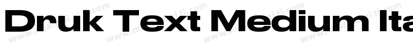 Druk Text Medium Italic字体转换